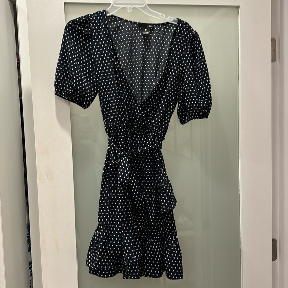 Aqua wrap dress
